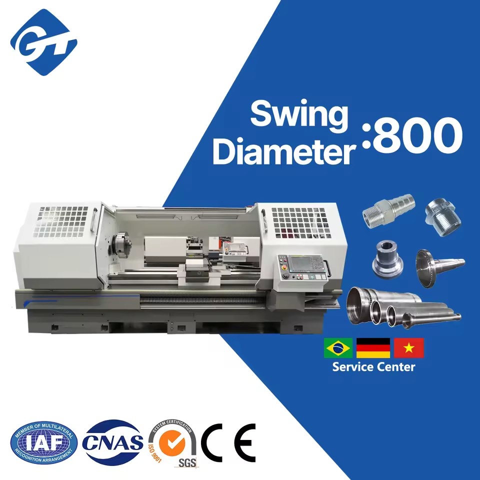DMTG Affordable CK6180 Cnc Lathe for Metal Torno Cnc Para Metal for Automotive Parts Manufacturing Factory Direct