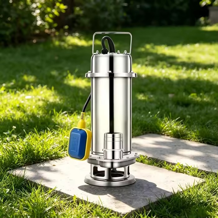 WQ Series 20HP Submersible Macerator Pump 110m High Head SS304 Chopper Septic Tank Food Processing Wastewater DN50 DN65 High