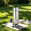WQ Series 20HP Submersible Macerator Pump 110m High Head SS304 Chopper Septic Tank Food Processing Wastewater DN50 DN65 High