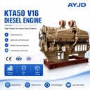 High Power KTA50 V16 1760KW 4 Stroke Turbocharged Aftercooled Water Cooled Diesel Engine for Oil Gas Construction Machinery