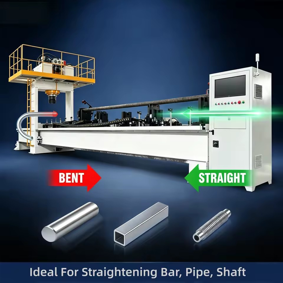 CE Certified Steel Pipe Automatic Straightening Machine Comply for Petroleum and Fluid Steel Pipe Processing