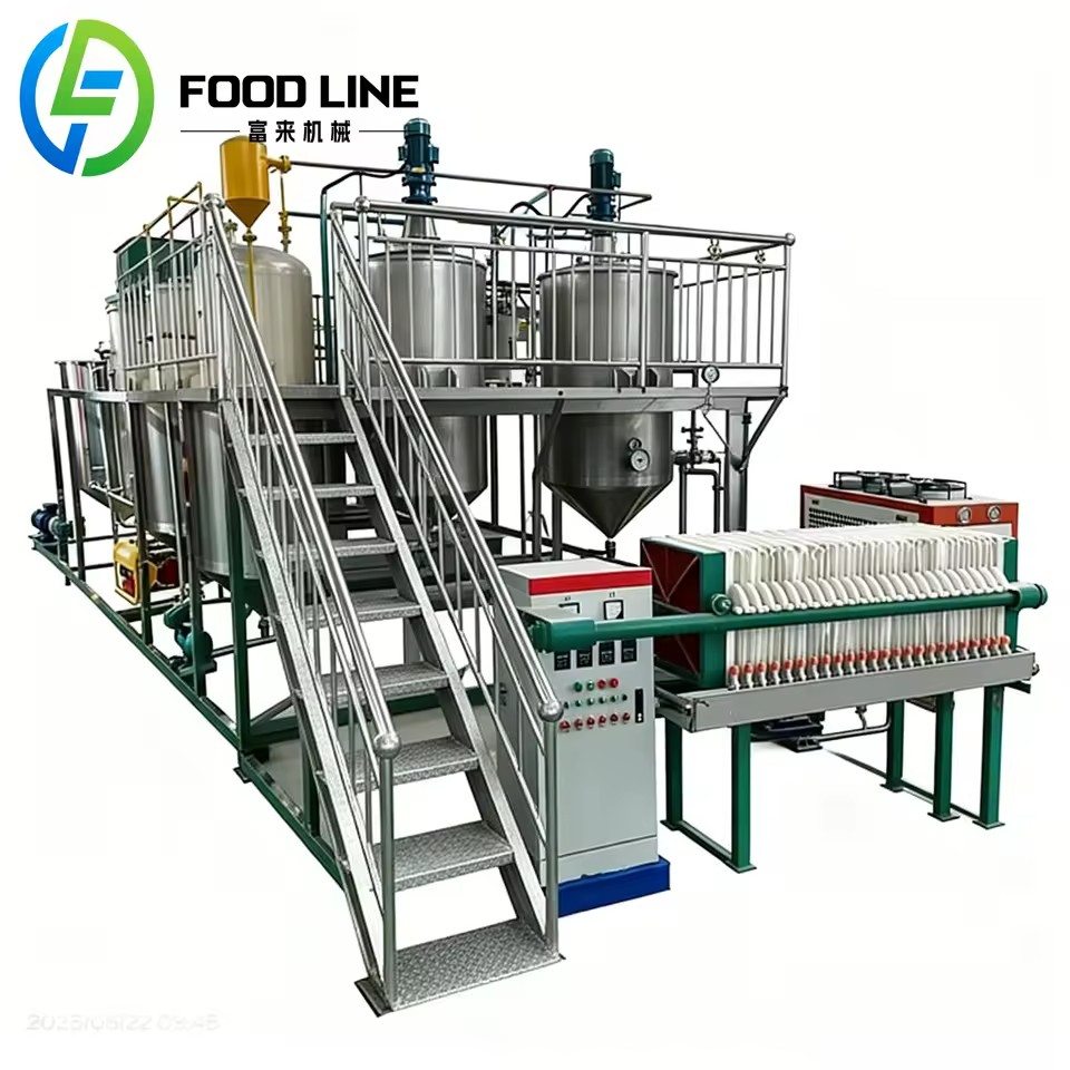 Palm Oil Refining Machine Price Manufacturers Palm Soybean Cooking Oil Refinery Unit for Small Edible Oil Processing