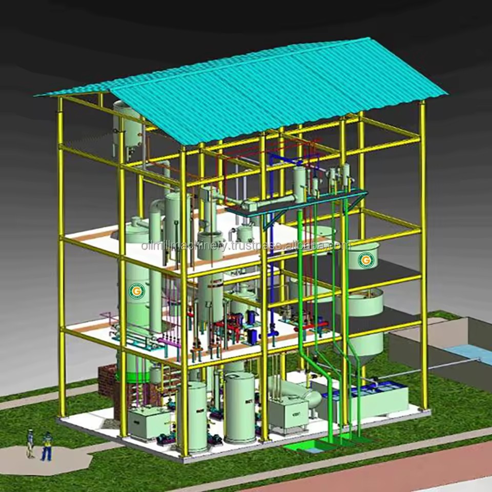 5-30 Tons/Day Crude Sunflower Oil Refinery Machine Sunflower Oil Processing Machine Complete Line