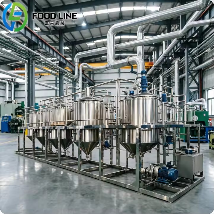 Small Scale Oil Production Line Palm Oil Refining Plant Palm Oil Processing Machine