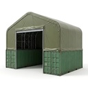 Customized Large Span Waterproof Fire Retardant Gable Container Shelter for Emergency Relief Supply Storage
