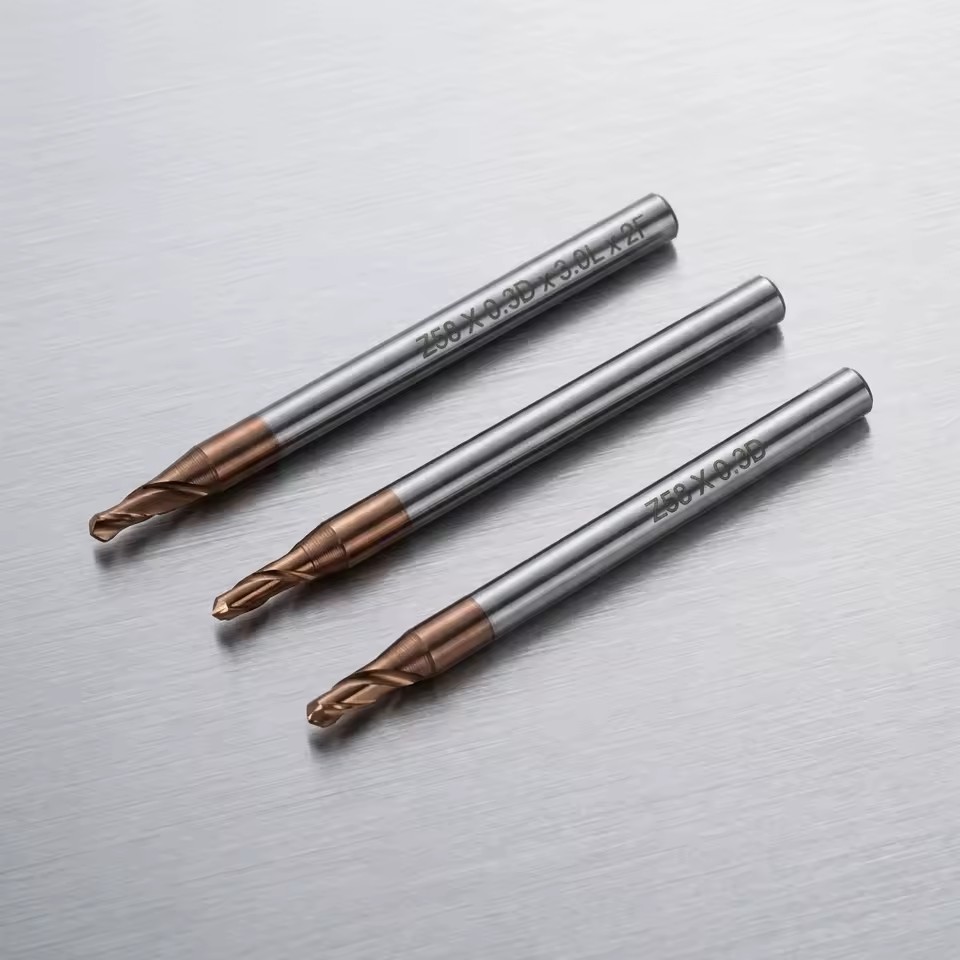 Tungsten Carbide Tipped End Mills with Tin and Titanium Coating OEM 2 Flutes Best Cutting Tools for Various Applications