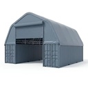 Heavy Duty Galvanized Clear Span Fire Retardant Relocatable A-Frame Container Shelter for Port Logistics Cargo Storage