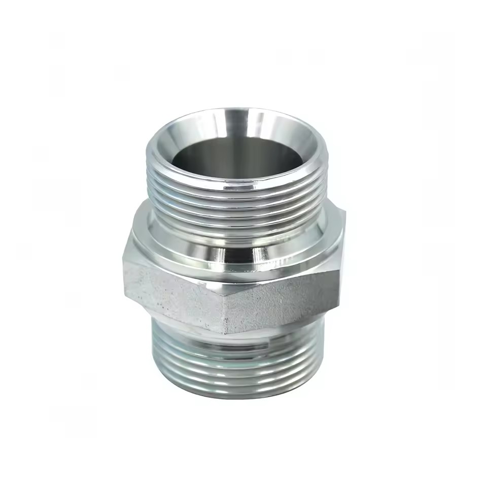 British Standard 1B Hydraulic Hose Fitting BSP Male Thread G3/8 Double 60 Degree Seat Bonded Seal Hydraulic Pipe Fittings