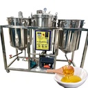 Small Edible Oil Refinery Machine With 304 Stainless Steel Tanks for Crude Oil Purification