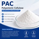 PAC Polyanionic Cellulose High Efficiency Viscosifier and Fluid Loss Reducer for Oilfield Drilling Mud Rheology Control