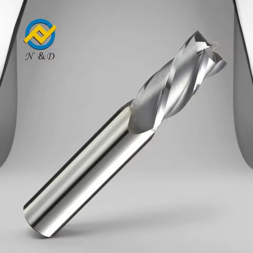 Tungsten Carbide Flat End Mill with Solid Core and Durable Tin and Altim Coatings Tungsten Carbide Pottery Trimming Tools