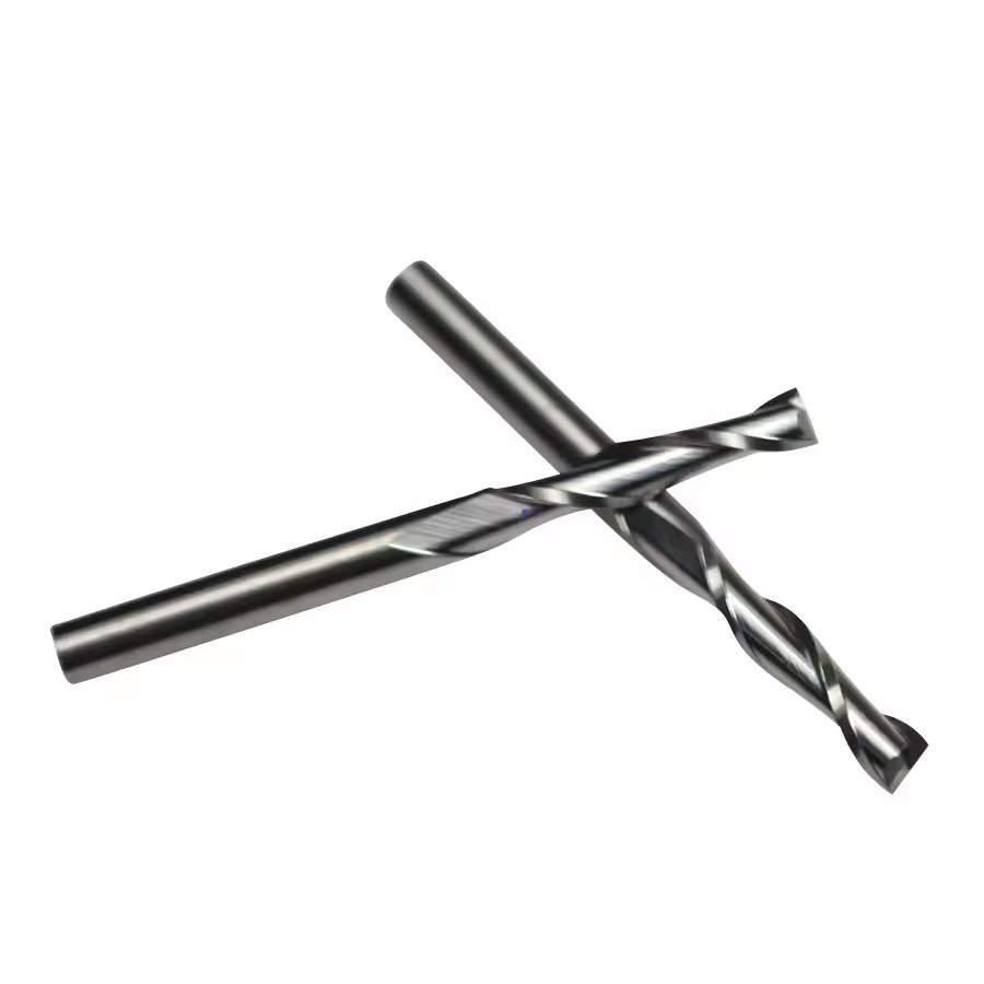 OEM ODM Customizable Tungsten Carbide Solid End Mills Wood Cutting 2 Flutes AlTin Coated CNC Milling Machine