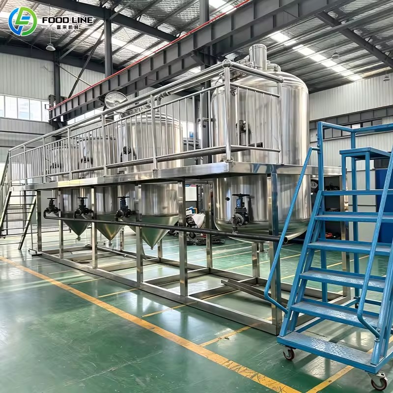 Refined Palm Oil Machine Palm Kernel Oil Refining Machine Cooking Oil Purification & Refining Machines
