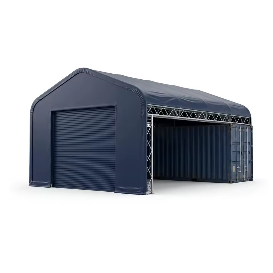 Customized Wind Rated Fireproof Portable Durable A-Frame Container Shelter for Container Yard Freight Storage