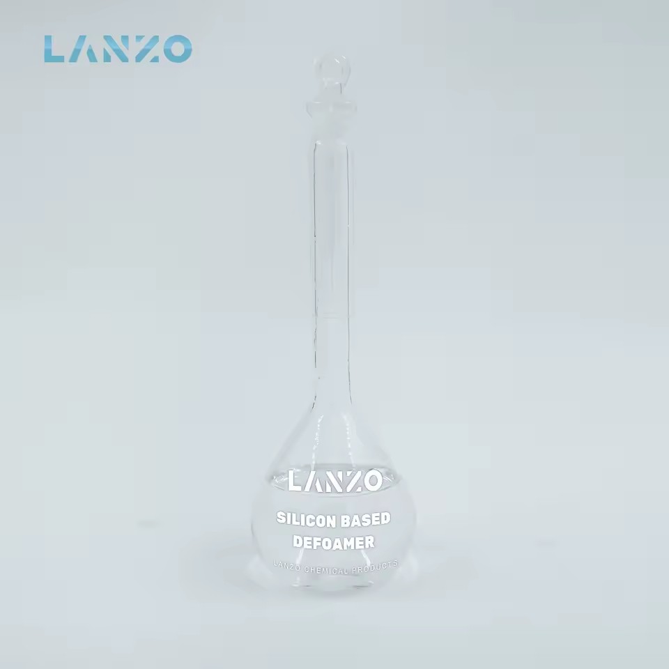 LANZO Eliminate Water-based Drilling Fluids Foam Antifoaming Agents Silicone-based Defoamers High Stability Wide Range Petroleum