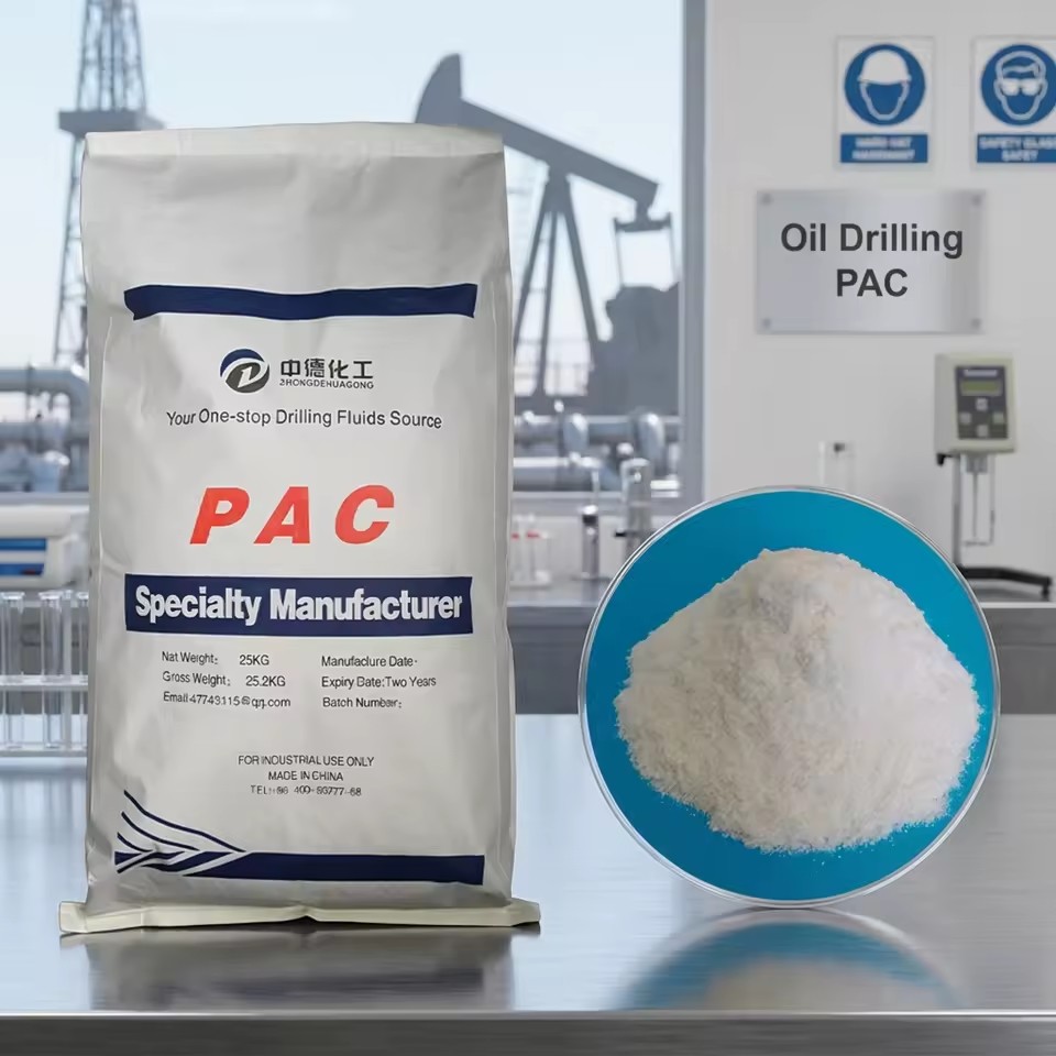 High/Low Viscosity PAC PolyAnionic Cellulose Oilfield Drilling Fluid Additive for Water Based Drilling Mud