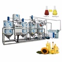 1TPD Crude Oil Refinery Equipment Soybean Peanut Sunflower Oil Processing Line Coconut Oil Refinery Machine