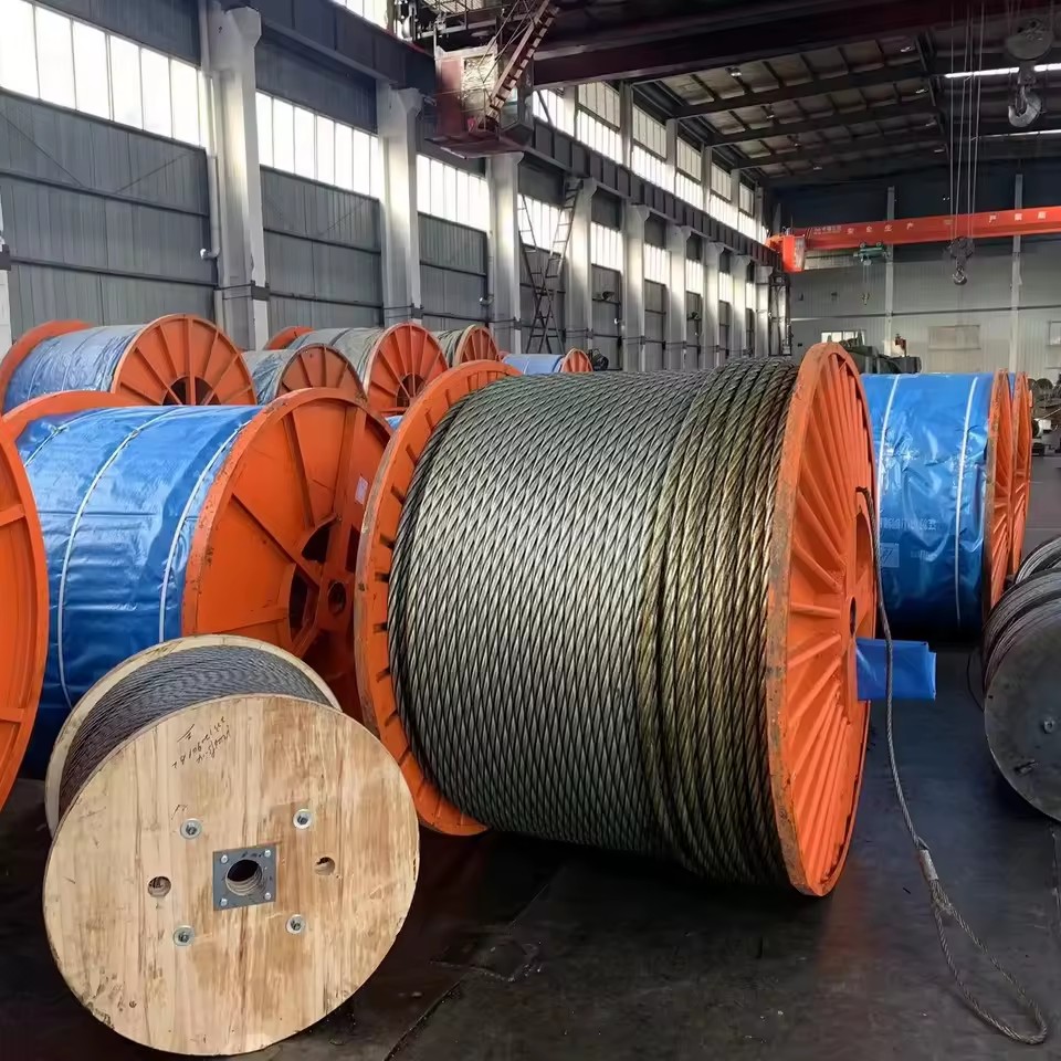 Hot Dipped Galvanized Steel Wire Rope 6x36 WS+IWRC Anti Rust for Elevator, Oilfield Drilling