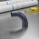 High Quality PVC 90 Degree Long Radius Elbow for Water Supply
