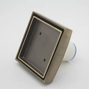 High Quality Modern Chrome Plated Brass Bathroom Floor Drain Shower Strainer with Easy Clean & Install