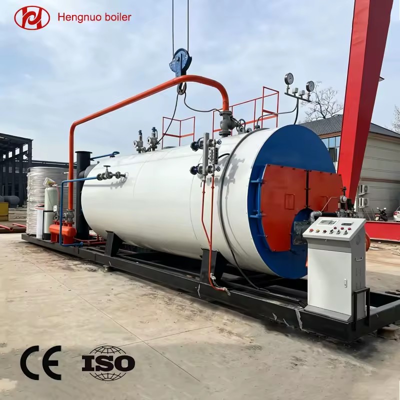 CE ISO WNS 30HP Horizontal Industrial Automatic LPG Diesel Natural Gas Fired Steam Boiler for Food Beverage Tofu Factory