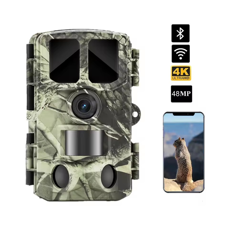 BSTCAM 4K 48M &WiFi APP Control IR Range 20m/85ft Control Remote Outdoor Wildlife Motion Detection Trail Camera