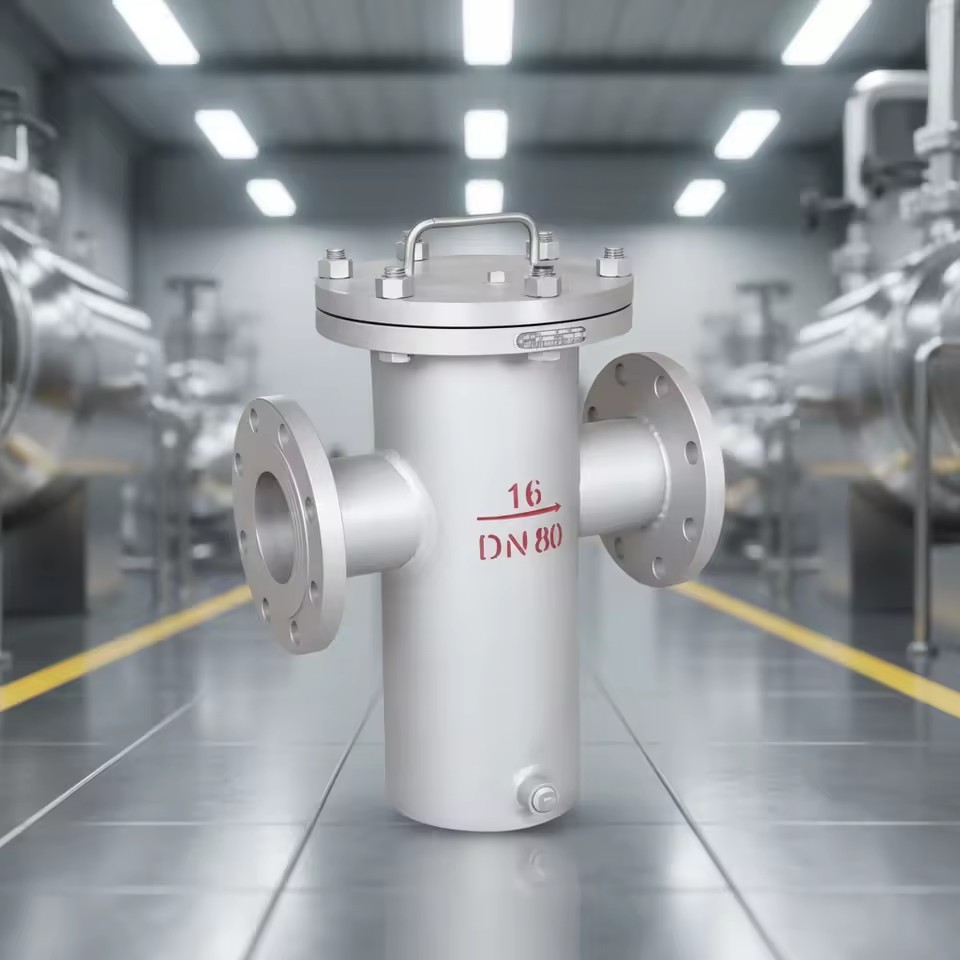 Inovator Stainless Steel 304/316L Pipeline Strainer Pressure Vessel High Pressure High Flow Automatic Backwash Basket Filter for