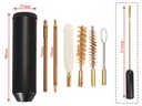 2026 Hot Selling Portable 6X Security Gun Cleaning Kit with Brass Rods and Brushes in Compact Tube for Gun Maintenance