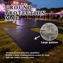 Customizable Size Thick HDPE PE Pavement Pad Anti Slip Surface UV Protection Eco Friendly Easy Install Ground Protection Panel