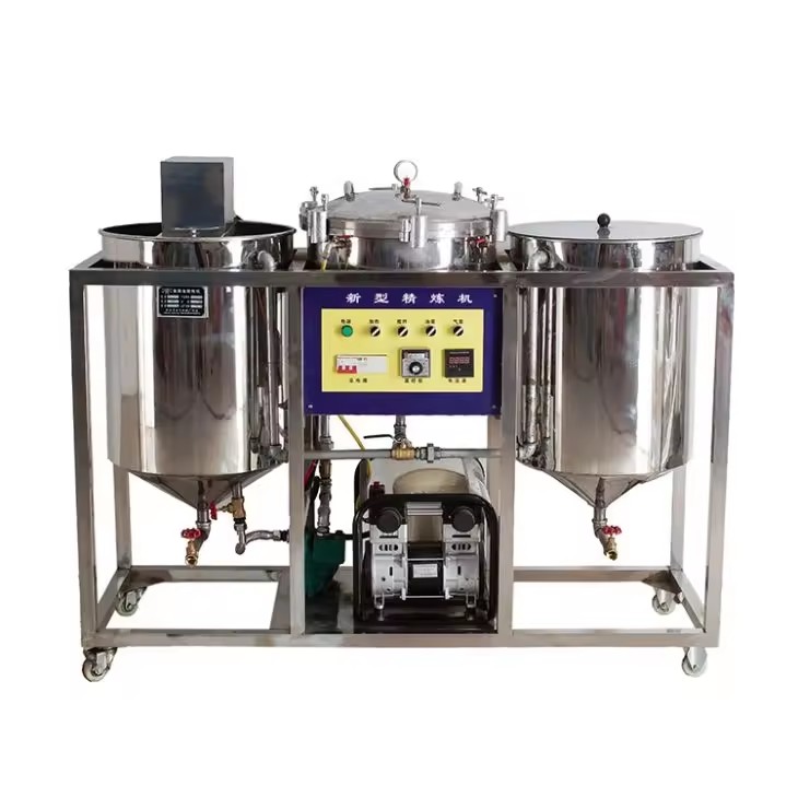 Copra Crude Oil Refining Machine Crude Coconut Oil Refinery Plant