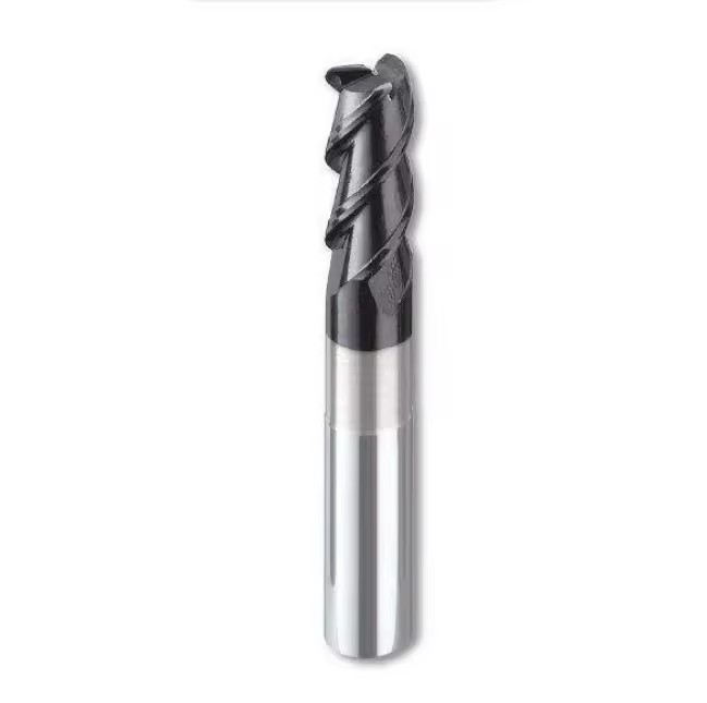 Tungsten Carbide Roughing End Mill Set with DLC Tin and AlTin Coatings 3 Flutes 35 Helix OEM for CNC Machining Center