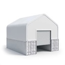 Clear Span 610g PVC UV Resistant Galvanized Steel Structure A-Frame Shipping Container Storage Tent for Warehouse Port Logistics
