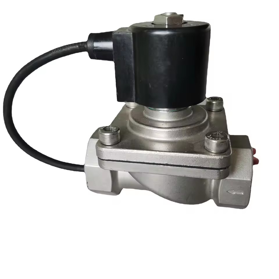 Stainless Steel 304 Threaded Solenoid Valve Normally Closed High-Temperature Steam Chemical Water Treatment Application