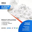 Durable Performance Waste Water Treatment Porous Mineral Adsorption Desiccant Industrial White Zeolite Powder 4A 5A Zeolite