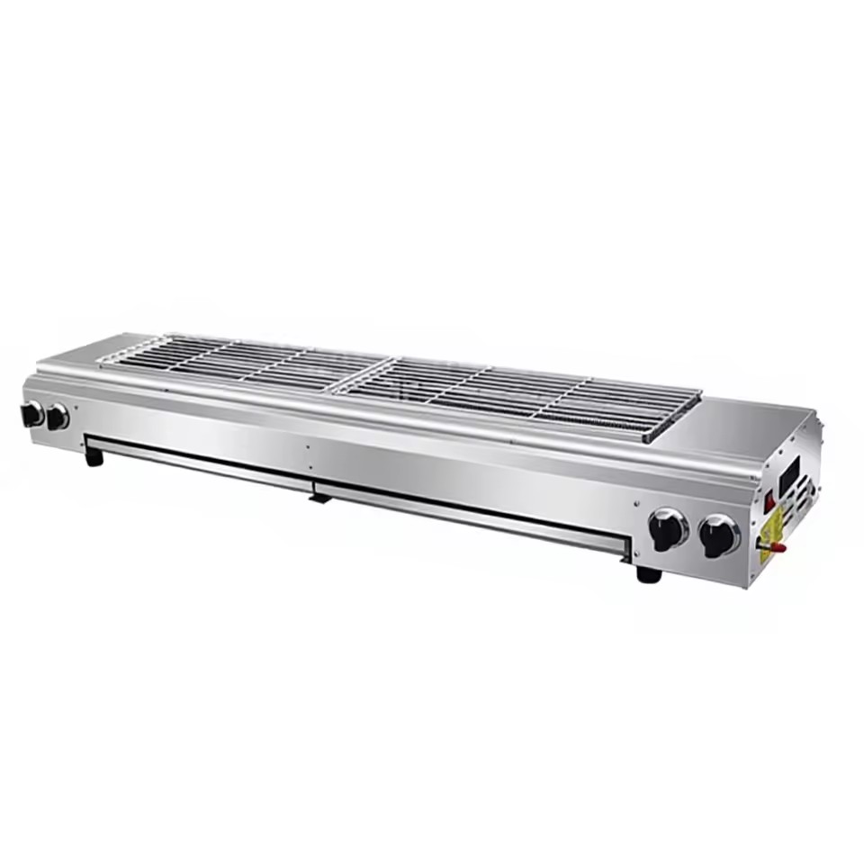 Outdoor Stall Flameout Protection Commercial & Household Gas Barbecue Grill with Liquefied Petroleum Gas and Natural Gas Oven