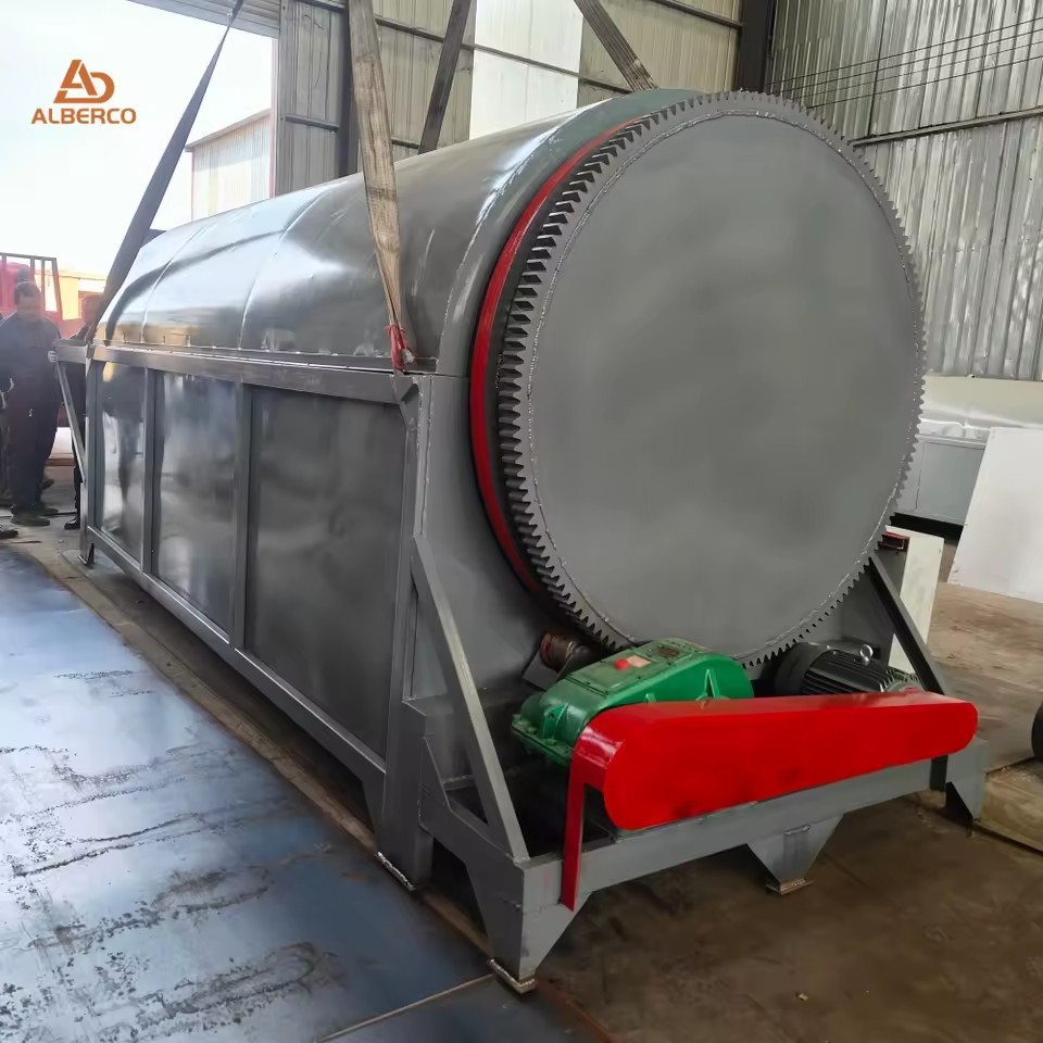 High Efficiency Stainless Steel Industrial Rotary Drum Dryer Machine with Gear for Grain Sawdust Sludge Manure Drying