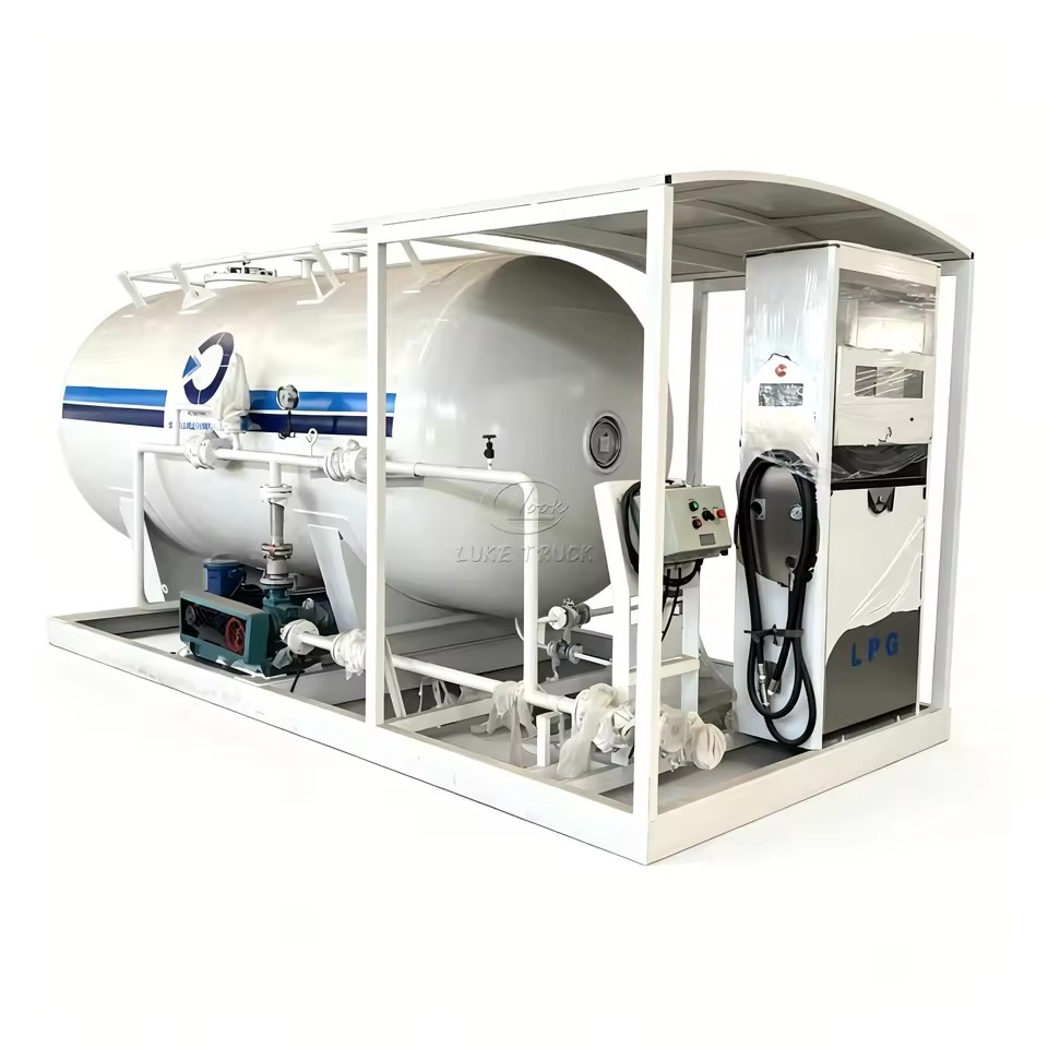 Manufacturer Custom 10M3 LPG Skid Mounted Station Competitive Price Complete LPG Filling Skid Plant