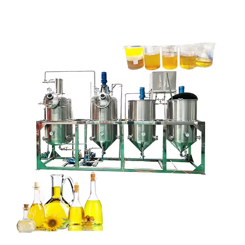 Palm Soybean Sunflower Cooking Oil Refinery Equipment Processing Machine Small Crude Oil Refinery to Petrol and diesel