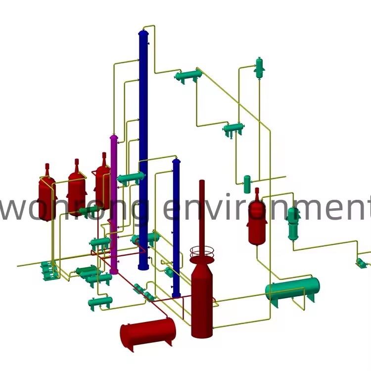 Professional Technical Design Crude Oil Refinery to Produce Gasoline diesel Fuel Oil Naphtha Distillation Equipment