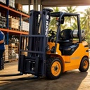 2500kg LPG Dual Fuel Forklift Propane Gasoline Internal Combustion Counterbalance Pallet Truck Industrial Yard Cargo Handler
