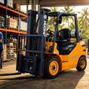 Counterbalance LPG Forklift 2.5T Dual Fuel Propane Gasoline 2500kg Pneumatic Tyre Heavy Load Lifting Truck Freight Stacker