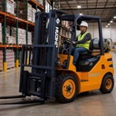 2.5T LPG Dual Fuel Forklift 2500kg Propane Gasoline Counterbalance Lift Truck Warehouse Factory Heavy Duty Material Handler