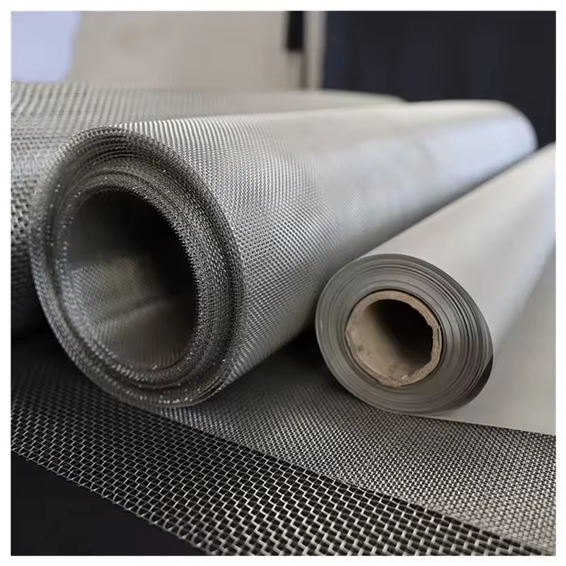 Stainless Steel Woven Screen Stainless Steel Wire Mesh Roll Metal Filter Net High Temperature Resistant Precise Filtration