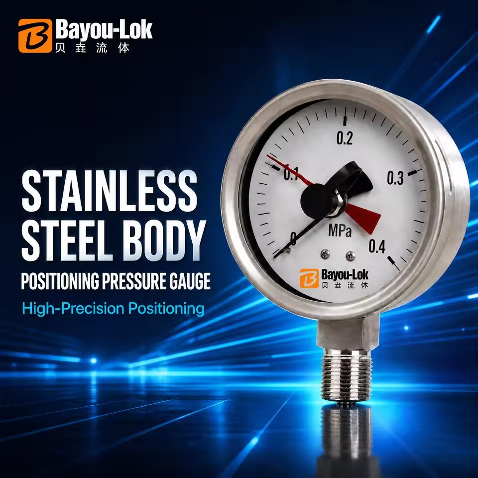 High Precision Digital Stainless Steel Pressure Gauge 0-25MPa 1/4 NPT Radial Axial Diaphragm Manometer Industrial Gas Monitoring