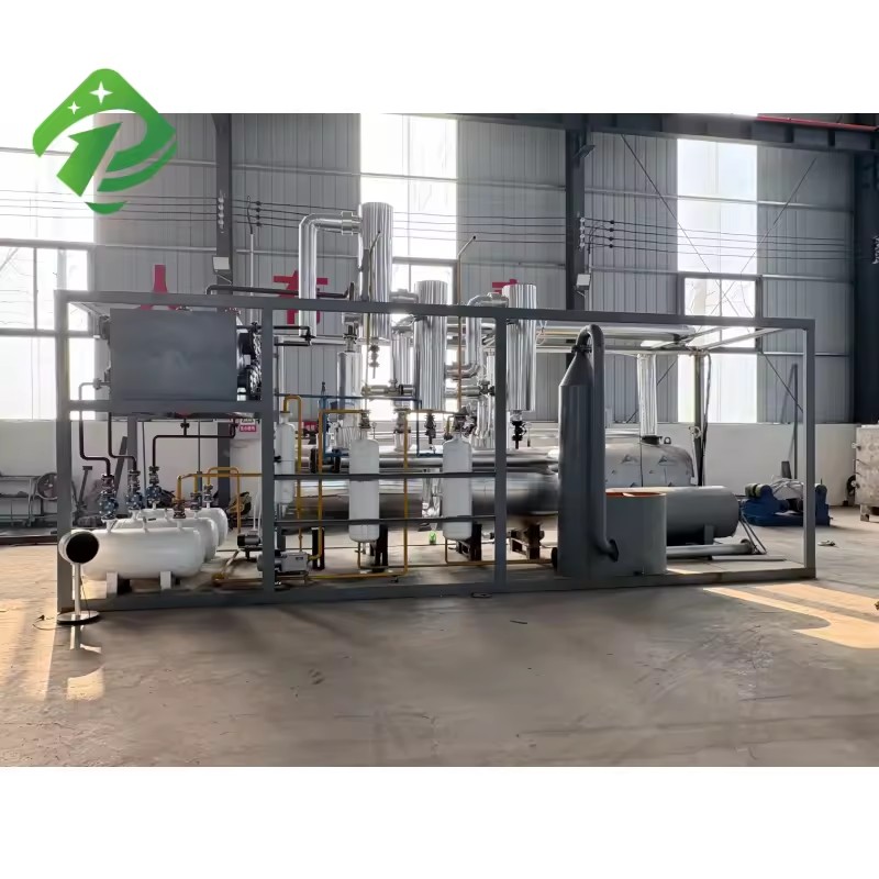 Professional Crude Oil and diesel Pyrolysis Oil Machine High-efficiency Vacuum Filtration for Waste Oil Recovery