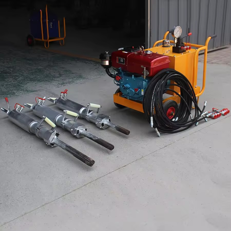 New Hand-held Hydraulic Rock Splitter with Diesel Pump for 500MM Tunnel Drilling and Quarry Use
