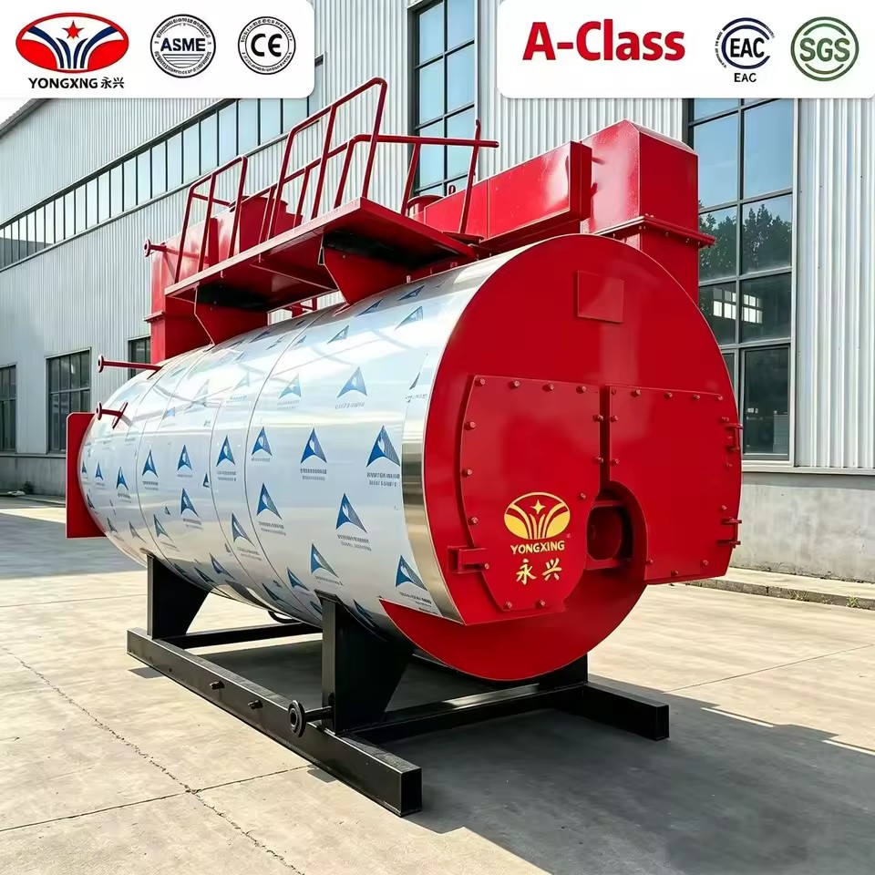 WNS 2-10Ton Stable Operation Boiler for Food Processing Plant Gas-Fired Steam Boiler