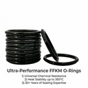 FFKM O-Ring Perfluoroelastomer Seals for Oilfield Equipment and Harsh Chemical Processing in Petroleum Industry Gaskets