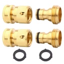 YOD Custom Brass Garden Pipe Coupling Hose Quick Connector with Male Thread for Outdoor Plumbing Watering Irrigation Use
