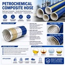 High Flexibility Multi-layer Composite Hose PTFE Lined Composite Hose for Petroleum Industry Fuel Solvent Delivery